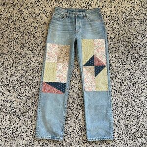 Levi’s 150th Anniversary 501 Jeans Floral Patch Women’s Size W27 L32